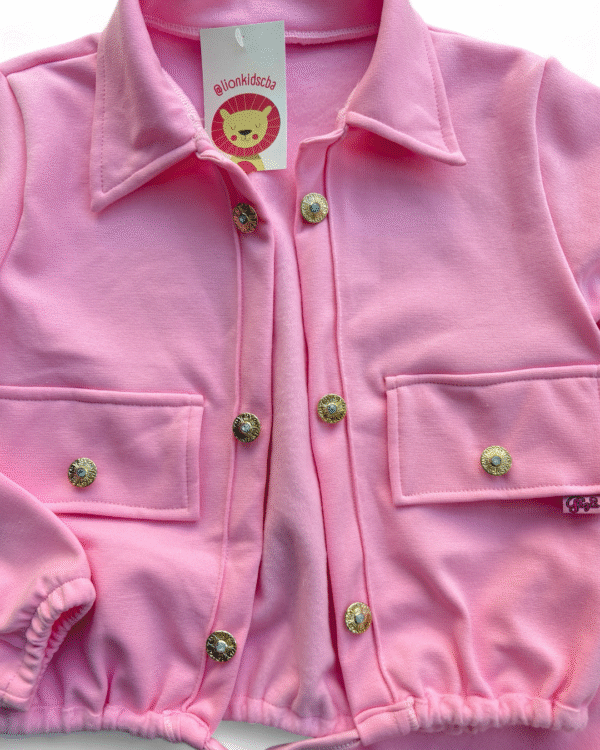 Conjunto Campera Botones Frisado NA - Imagen 3
